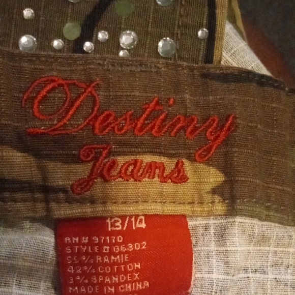 Camouflage Mini Skirt with Rhinestone Accents - Picture 4 of 4